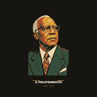 A. Philip Randolph, mid-century artwork