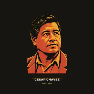Cesar Chavez, civic modern artwork
