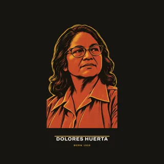 Dolores Huerta, civic modern artwork