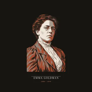 Emma Goldman, neoclassical artwork