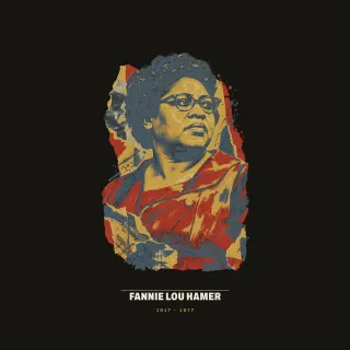 Fannie Lou Hamer, mixed media artwork