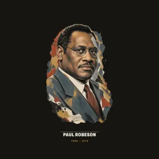 Paul Robeson, mixed media artwork
