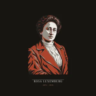 Rosa Luxemburg, neoclassical artwork