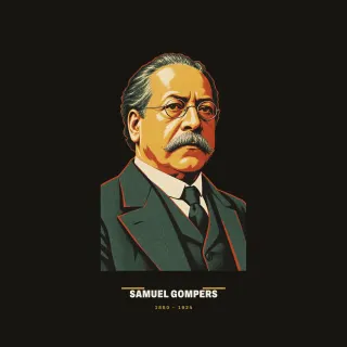 Samuel Gompers, mid-century artwork