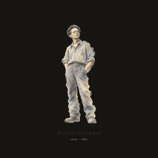 Woody Guthrie, marble mist artwork